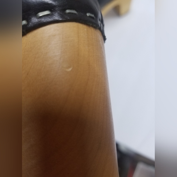 Swedish Hasbeens Black Clogs Sz 39 - Picture 8 of 9